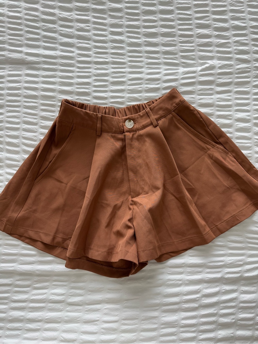 Brown Flared Women's Shorts